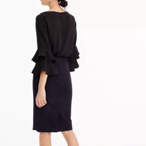 J. Crew Dresses & Skirts - J. Crew Black Wool Pencil Skirt Size 4